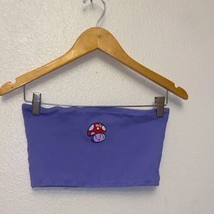 purple tube top